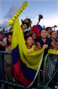 Colombianos celebran el día de la independencia de Colombia en Florida USA